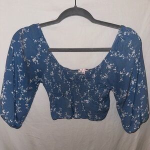 Lottie Moss Floral Crop Top